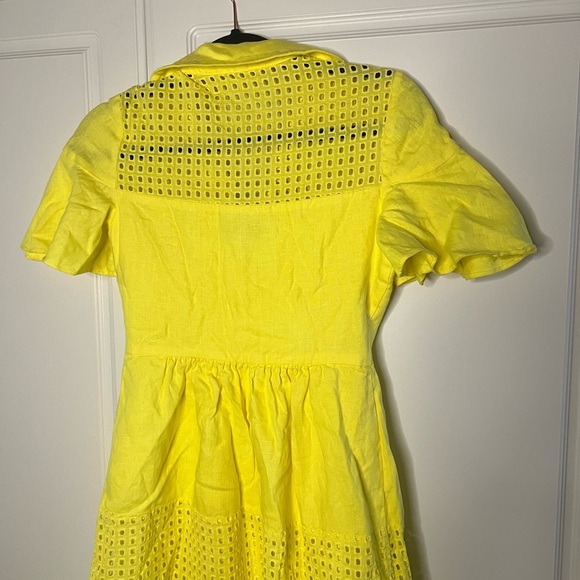 Belle Badgley Mischka Dailey Eyelet Linen Dress - Picture 10 of 12